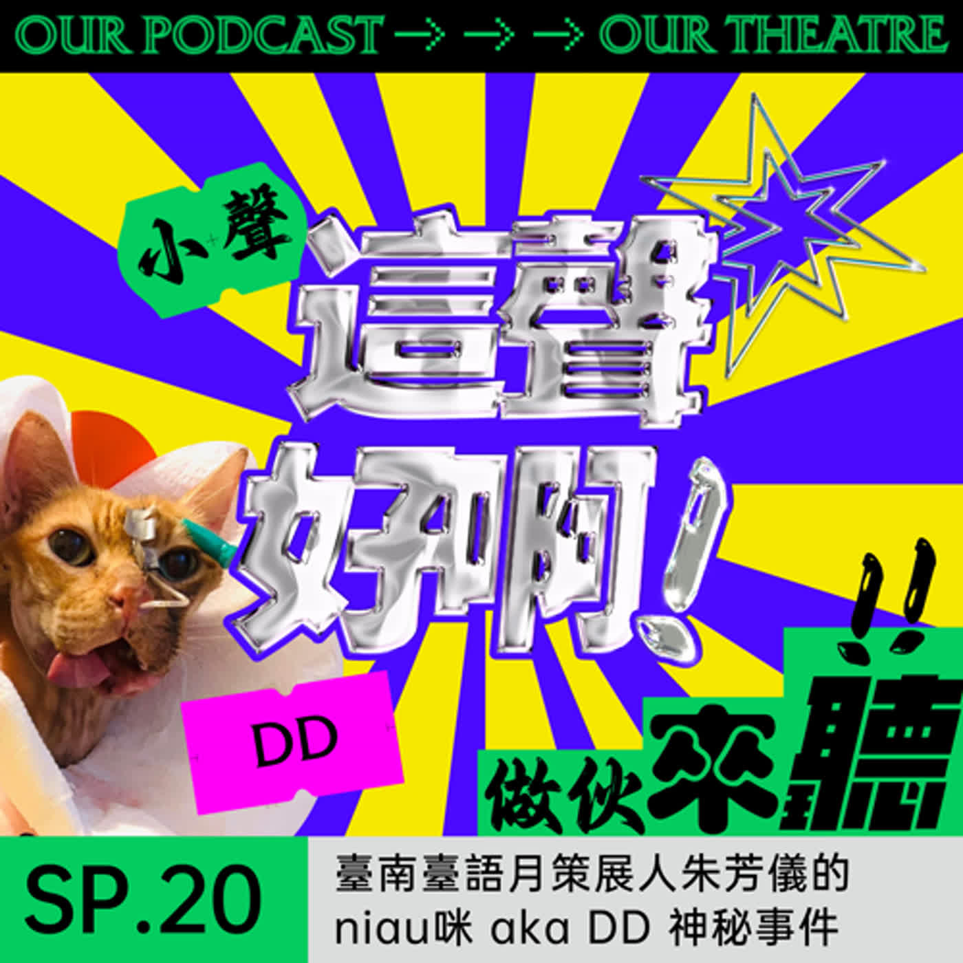 《這聲好啊！》SP.20 臺南臺語月策展人朱芳儀的niau咪 aka DD 神秘事件