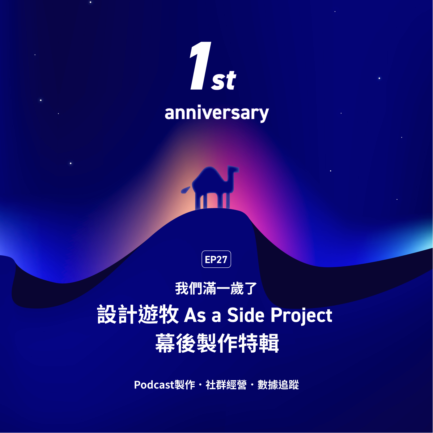 cover of episode S3EP27 設計遊牧 Side Project 經營秘辛！週年幕後製作特輯🎂｜Podcast製作、社群經營、數據追蹤