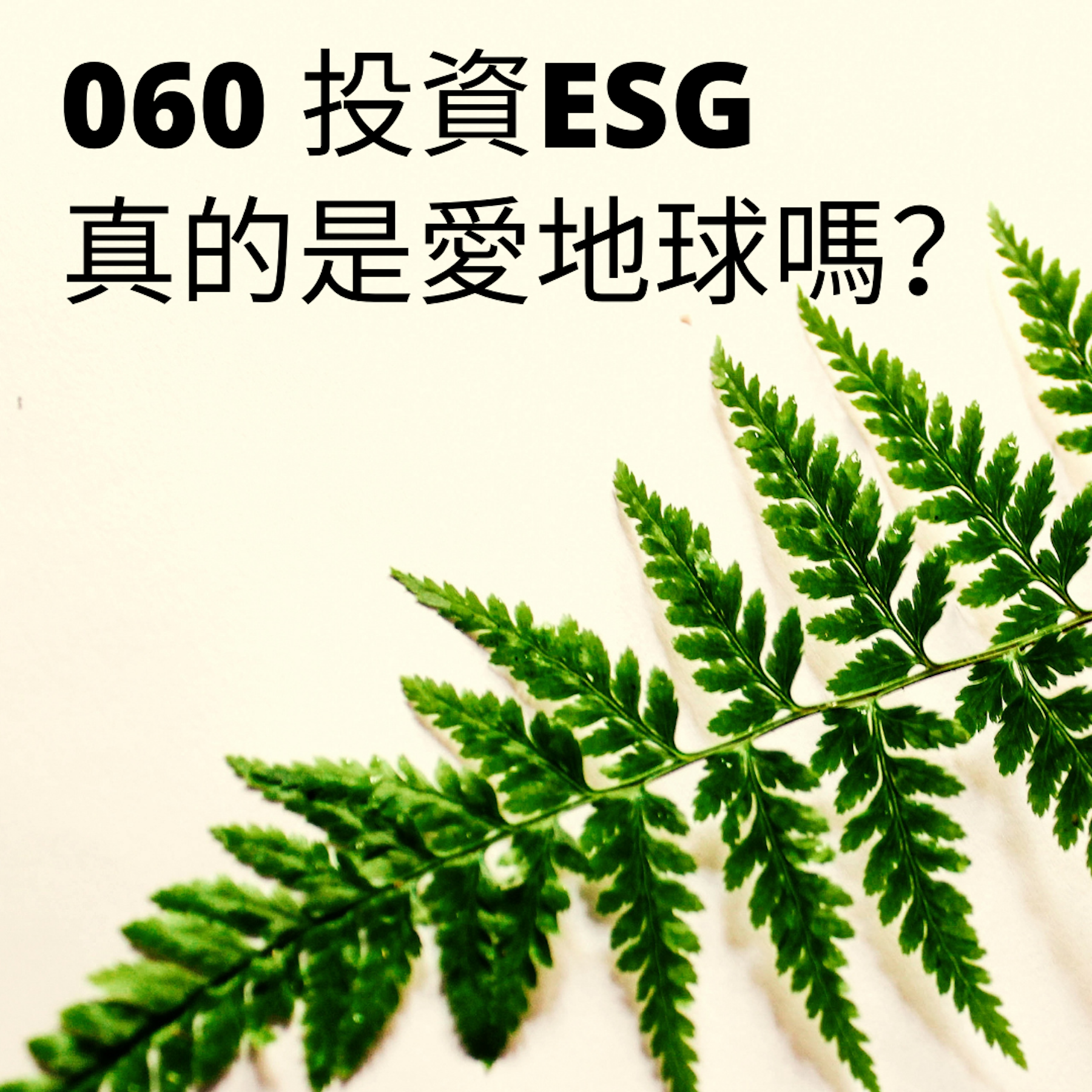 060 投資ESG真的是愛地球嗎？