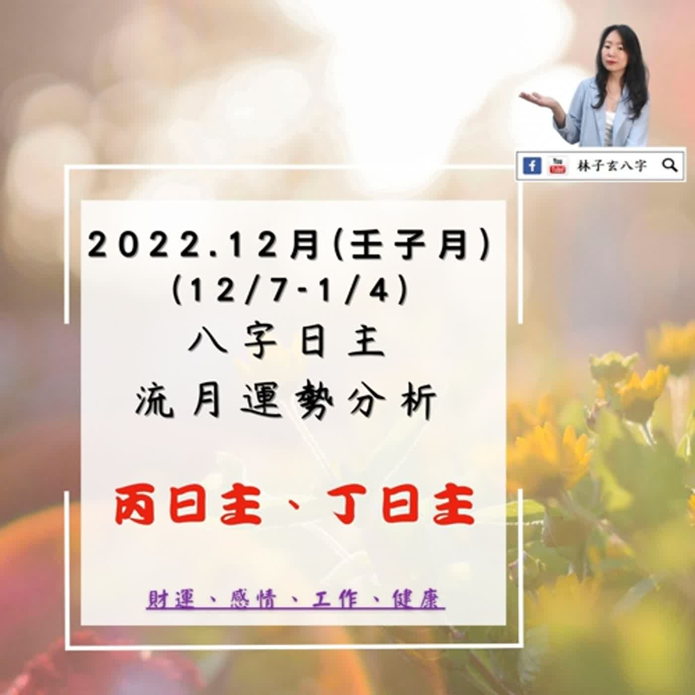 cover of episode 2022.12月壬寅年-壬子月 丙、丁日主流月分析